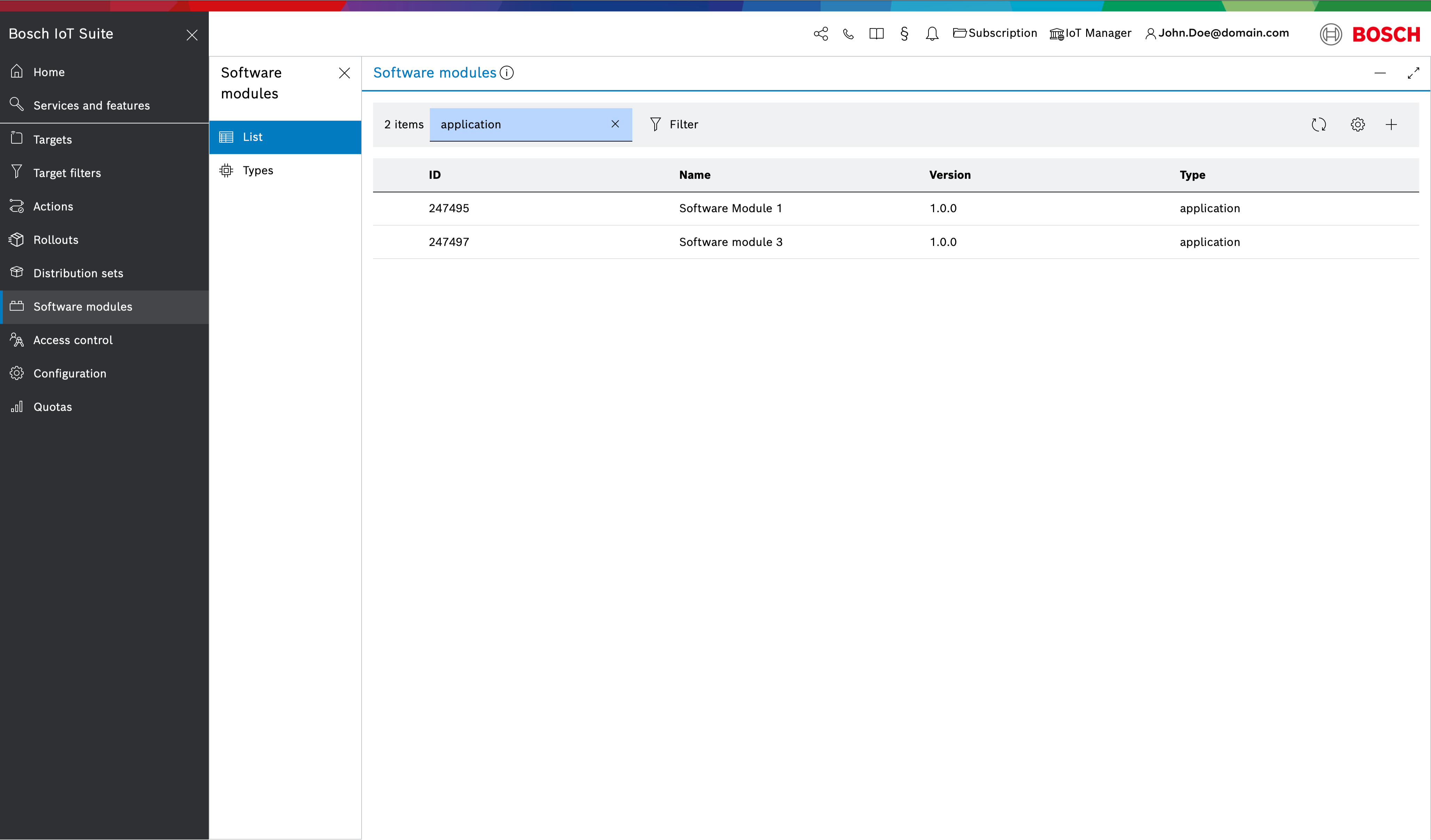 search software module
