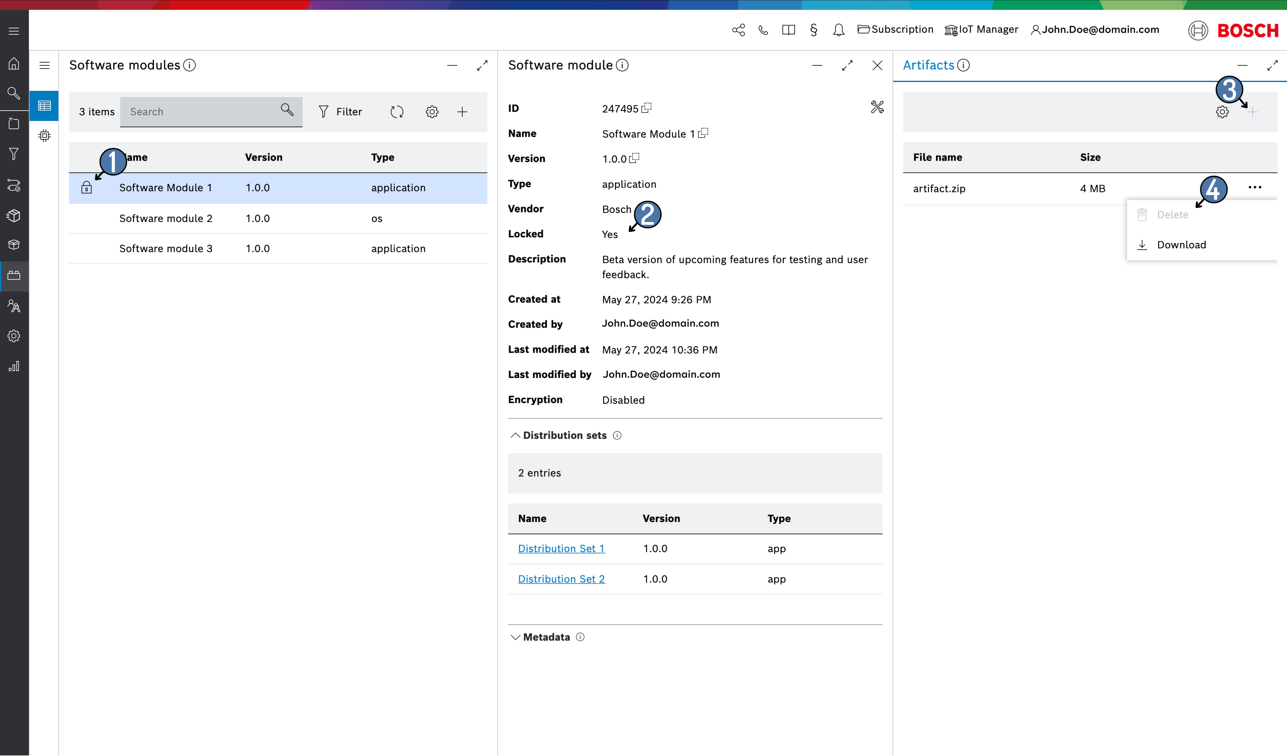 lock software module