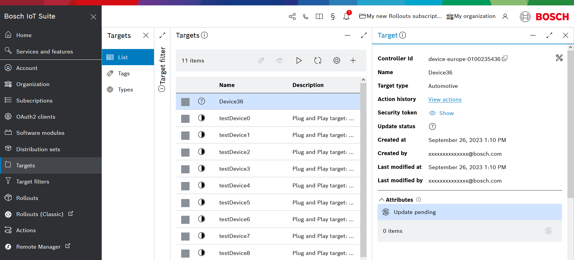 Target with unknown status